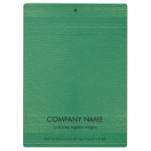 Moderner grüner Leather-Look Klemmbrett (Rückseite)
