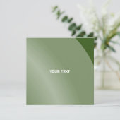 Moderner, grüner monochromer, moderner, schattiert karte (Stehend Vorderseite)