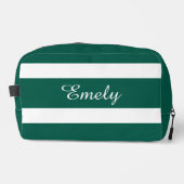 Moderner grüner Name Waschbeutel (Vorderseite)