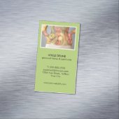 Moderner grüner persönlicher Trainer und Magnetische Visitenkarte (Beispiel)