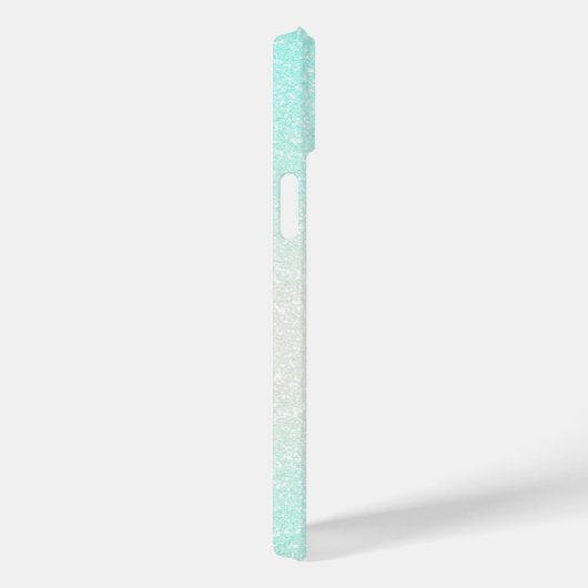 Moderner Grüner Silberbarsch Ombre Glitzer Mit Mon Case-Mate iPhone Hülle (Rückseite / Rechts)