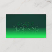 Moderner grüner strahlender Chic Schriftart mit Fo Visitenkarte (Vorderseite)