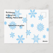 Moderner Grüner Traktor, Barnyard Weihnachten Postkarte (Rückseite)