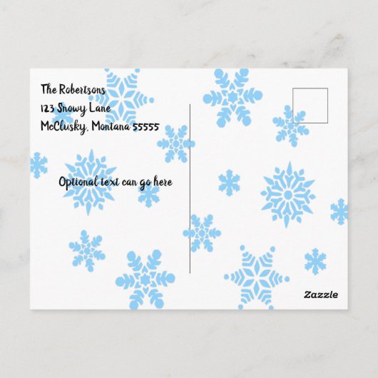 Moderner Grüner Traktor, Barnyard Weihnachten Postkarte (Rückseite)