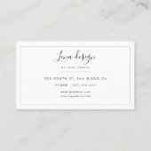 Moderner grüner und goldener Marmor Visitenkarte (Rückseite)