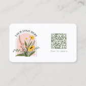 Moderner grüner Unternehmenslogo-QR-Code Visitenkarte (Vorderseite)
