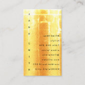 Moderner Grunge mit vertikalem Text Visitenkarte (Vorderseite)