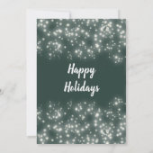 Moderner Grünkranz Einladung (Rückseite)