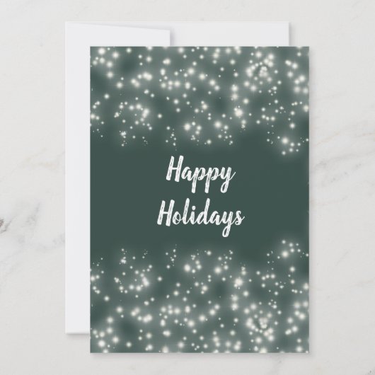 Moderner Grünkranz Einladung (Rückseite)