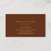 Moderner Grünleaf Abstrakt Visitenkarte (Rückseite)