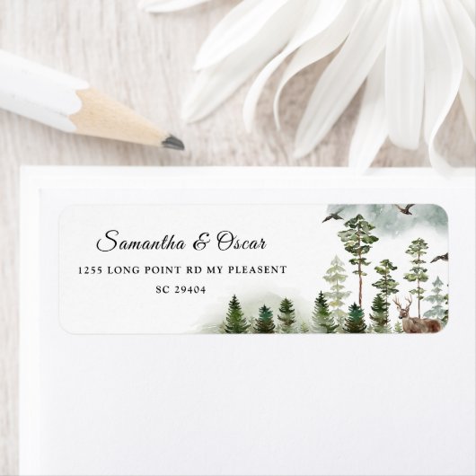 Moderner Grünwald | Aquarellbäume (Insitu)