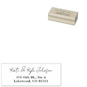 Moderner Gummistempel mit Rücksendeadresse in Schr (Stempel)