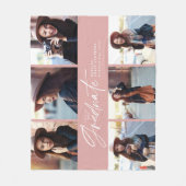 Moderner, gürtelrosa Skript-Abschluss mit mehreren Fleecedecke (Vorderseite)