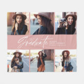 Moderner, gürtelrosa Skript-Abschluss mit mehreren Fleecedecke (Vorderseite (Horizontal))