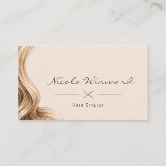 Moderner Haar-Stylist  Visitenkarte (Vorderseite)