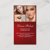 Moderner Haarstylist Makeup Artist Beauty Salon qr Visitenkarte (Rückseite)