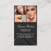 Moderner Haarstylist Makeup Artist Beauty Salon qr Visitenkarte (Rückseite)