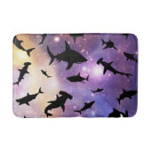 Moderner Hai-Kiefer unter der Meergalaxie Badematte (Vorderseite)