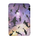 Moderner Hai-Kiefer unter der Meergalaxie Badematte (Vorderseite Vertikal)