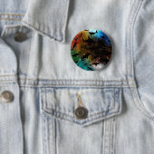 Moderner Hai-Kiefer unter der Meergalaxie Button (Beispiel)