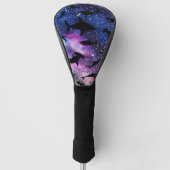 Moderner Hai-Kiefer unter der Meergalaxie Golf Headcover (Vorderseite)