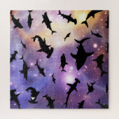 Moderner Hai-Kiefer unter der Meergalaxie Puzzle (Horizontal)