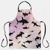 Moderner Hai-Kiefer unter der Meergalaxie Schürze (Vorderseite)