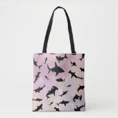 Moderner Hai-Kiefer unter der Meergalaxie Tasche (Vorderseite)