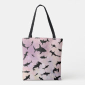 Moderner Hai-Kiefer unter der Meergalaxie Tasche (Rückseite)