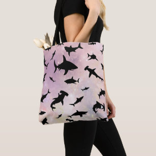 Moderner Hai-Kiefer unter der Meergalaxie Tasche