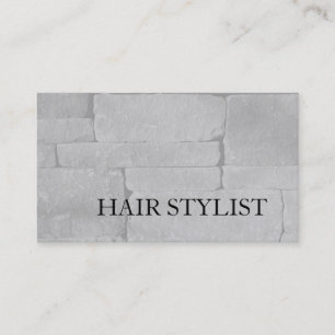 Moderner Hairstylist Graue Wandgestaltung Professi Visitenkarte