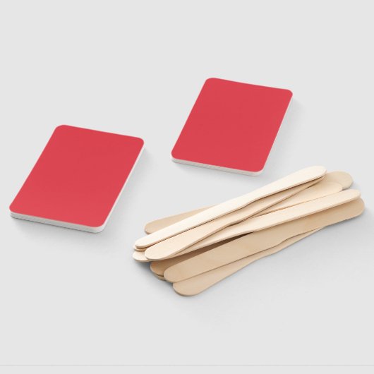 Moderner Handfan von Tomato Red Rectangle (Custom) Fächer (Non-assembled)