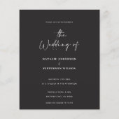 Moderner handgeschriebener Hochzeitsladen Flyer (Vorne)