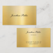 Moderner handgeschriebener Name Elegante Imitat Go Visitenkarte (Vorne/Hinten)