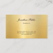 Moderner handgeschriebener Name Elegante Imitat Go Visitenkarte (Rückseite)