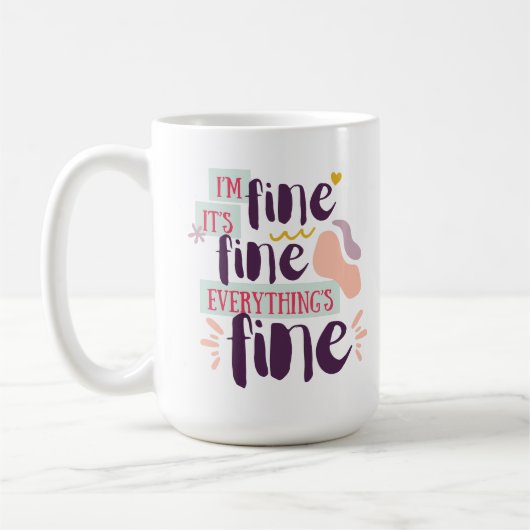 Moderner handgeschriebener "schöner" Kaffeecup Kaffeetasse (Links)