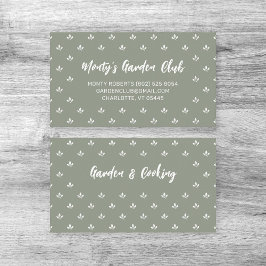 Moderner handgezeichneter Individuelle Name Gärtne Visitenkarte