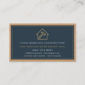 Moderner Handwerker QR-Code Holz Konstruktion Visitenkarte (Vorderseite)