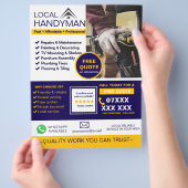 Moderner Handwerker-Service-Flyer Flyer (Hand)