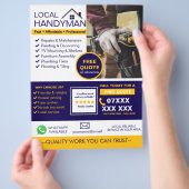 Moderner Handwerker-Service-Flyer Flyer (Hand)