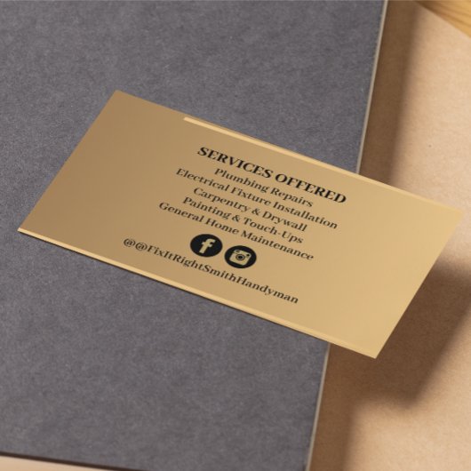 Moderner Handyman Visitenkarte