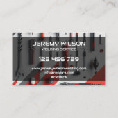 Moderner Handyman Woodworker Carpenter Bau Visitenkarte (Rückseite)