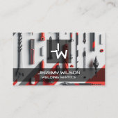 Moderner Handyman Woodworker Carpenter Bau Visitenkarte (Vorderseite)