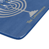 Moderner Hanukkah-Shalom-Weltfrieden Schneidebrett (Ecke)