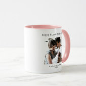 Moderner Happy First Mothers Day Schreibmaschine K Tasse (VorderseiteRechts)