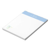 Moderner Happy Tooth Simple Dentist Notizblock (Rotiert)