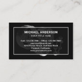 Moderner Hardware-Store für Black Steel-Ball-Lager Visitenkarte (Rückseite)