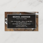 Moderner Hardware-Store für Stahlbolzen und -stang Visitenkarte (Rückseite)