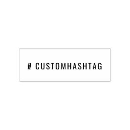 Moderner Hashtag | Benutzerdefinierter Trend Socia Permastempel