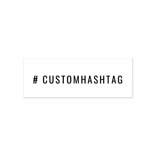 Moderner Hashtag | Benutzerdefinierter Trend Socia Permastempel (Design)